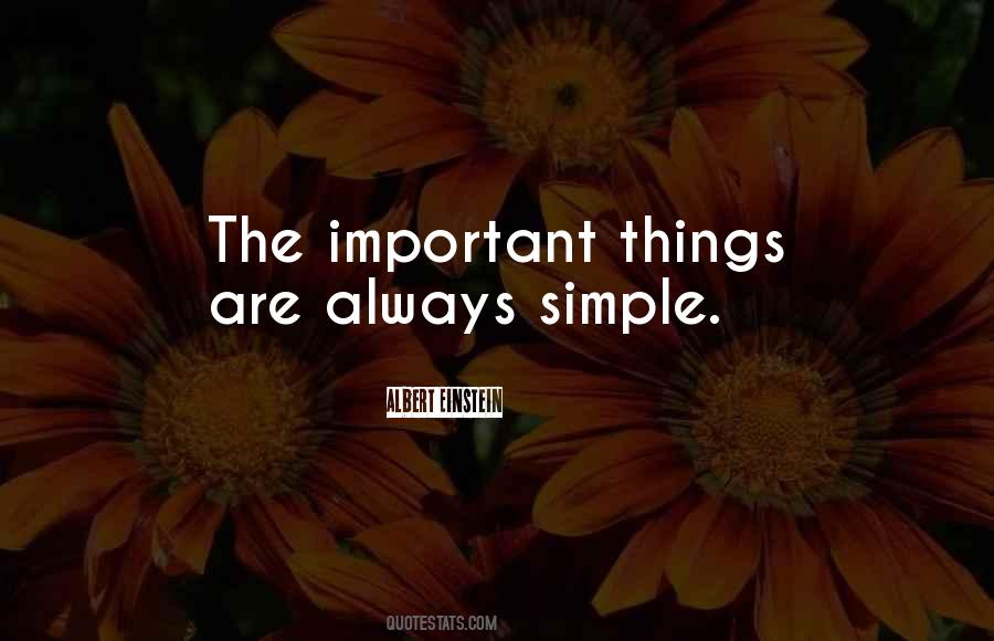 Quotes About Important Things #1210463