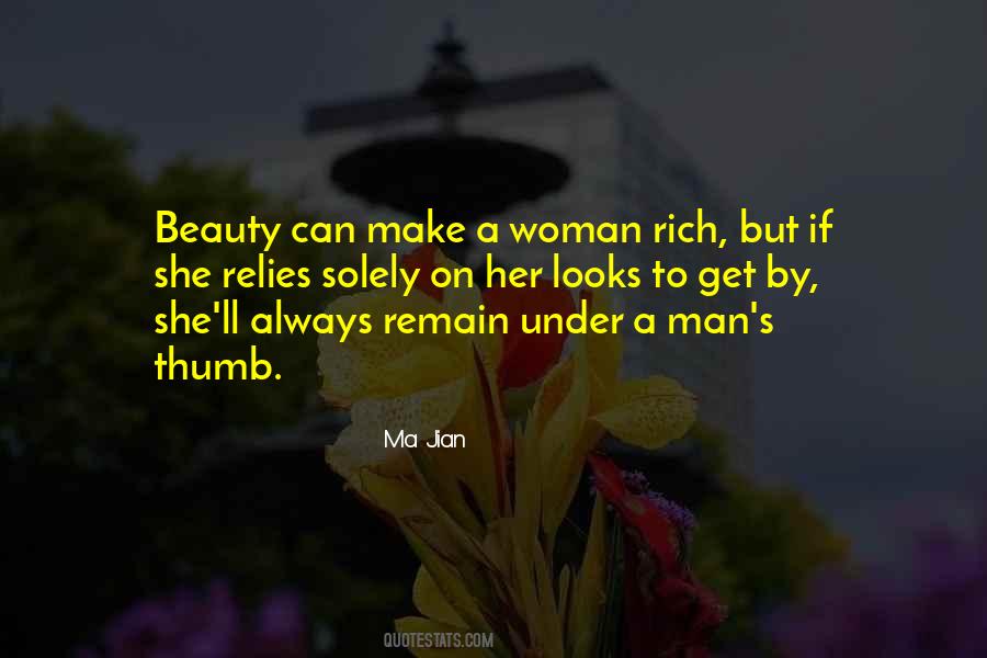 Quotes About Rich Woman #164100