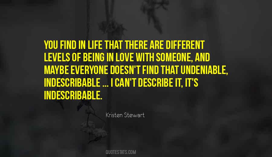 Quotes About Indescribable Love #510409