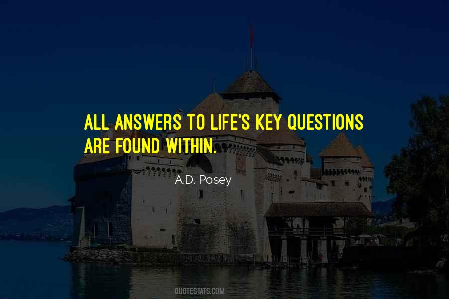 Quotes About Answers To Life #1536887
