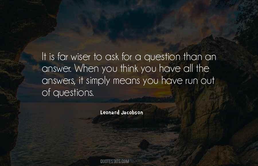 Quotes About Answers To Life #334154