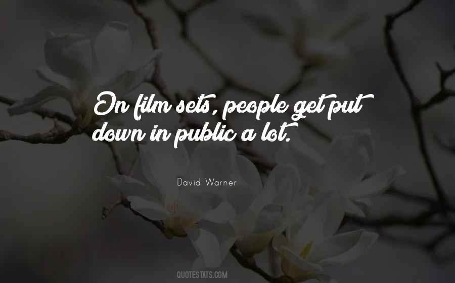 Quotes About Film Sets #1418767