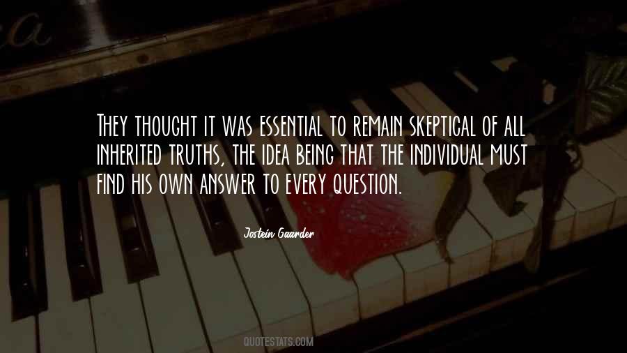 Quotes About Skeptical #960580