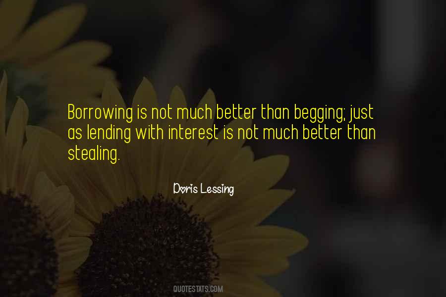 Quotes About Borrowing And Lending #1027082