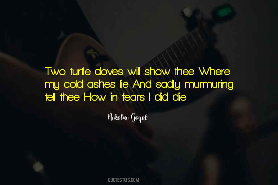 Quotes About Turtle Doves #629568