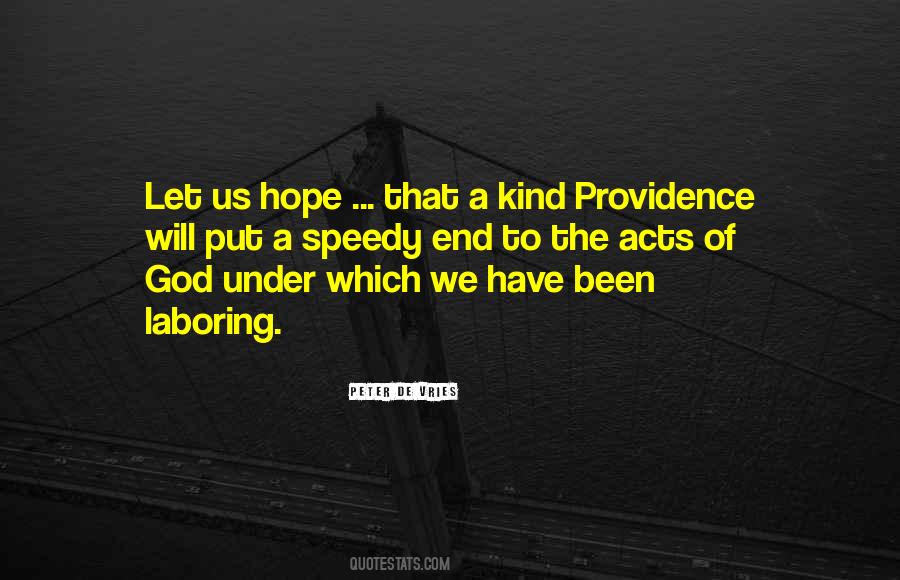 Quotes About God's Providence #315655