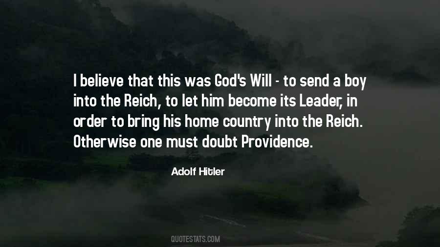 Quotes About God's Providence #658490