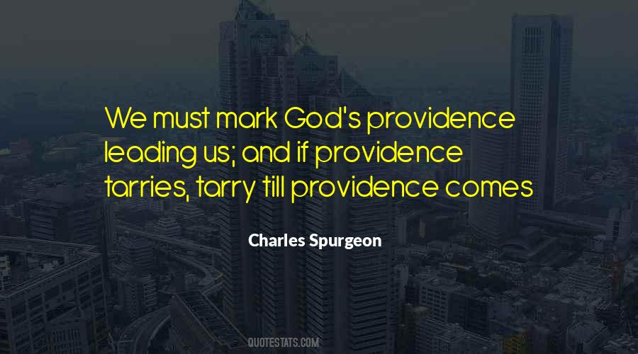Quotes About God's Providence #953903