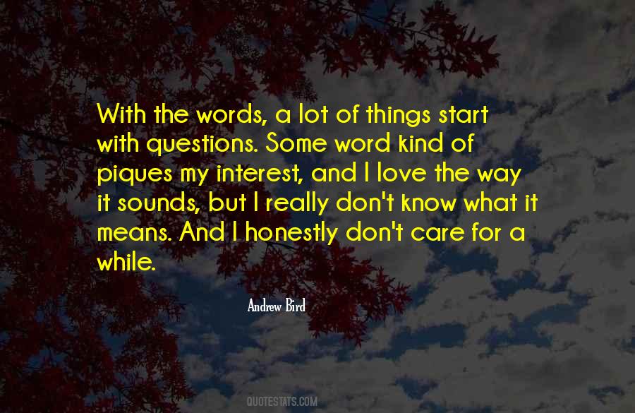 Quotes About Pique #987851