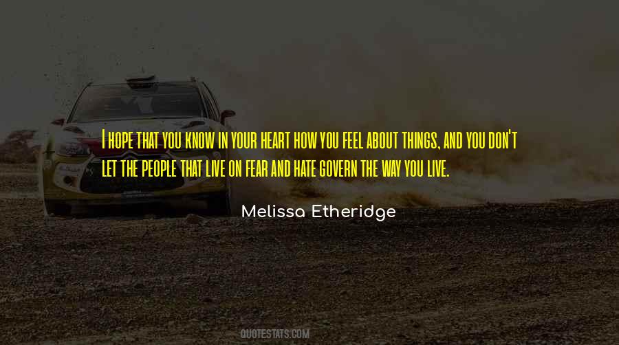 Quotes About Fear And Hate #799873
