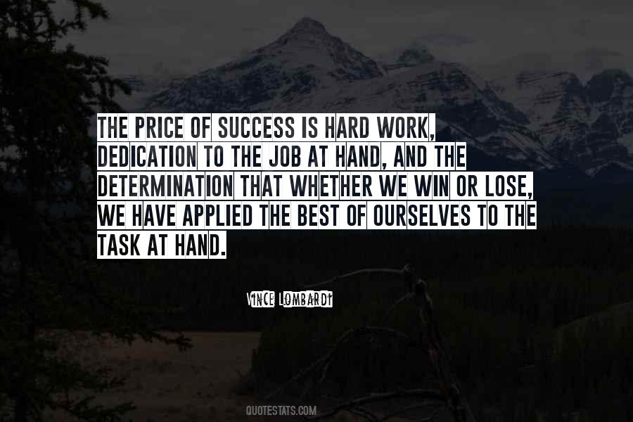 Success Is Hard Work Quotes #92119