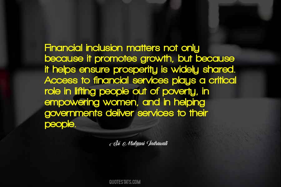 Quotes About Financial Inclusion #812112