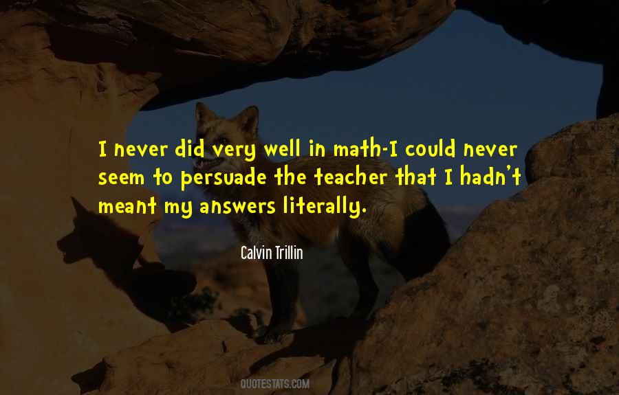 Quotes About Math #1180287