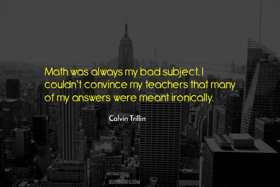 Quotes About Math #1219605