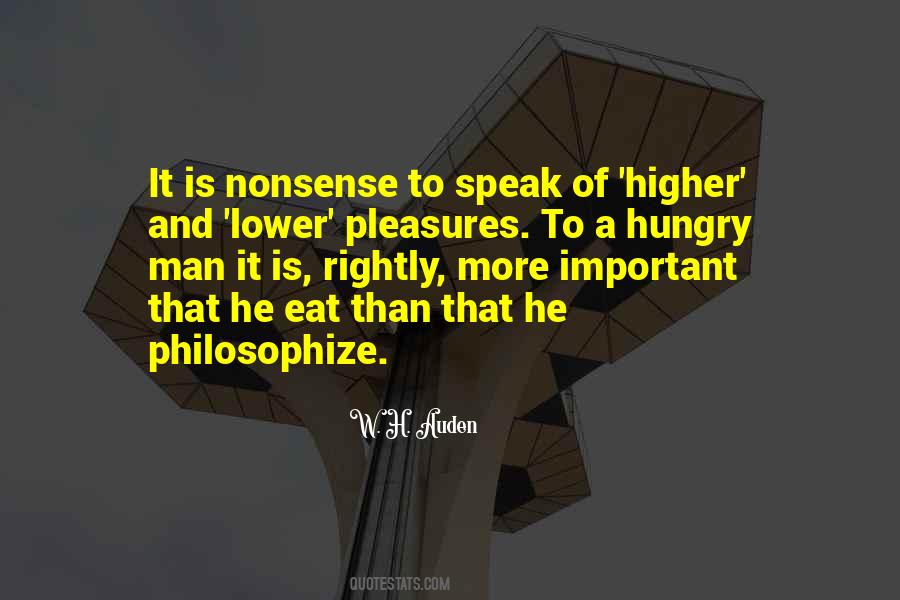 Quotes About Hungry Man #1133612