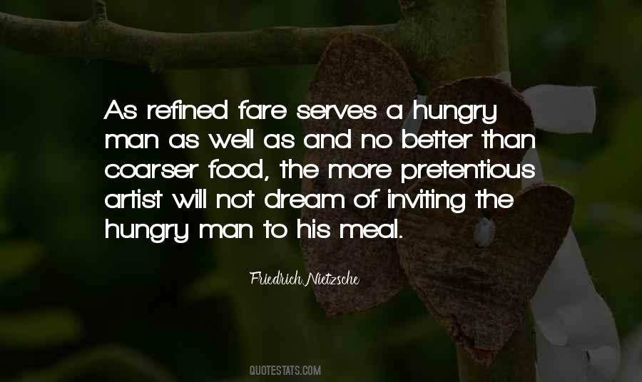 Quotes About Hungry Man #1629237