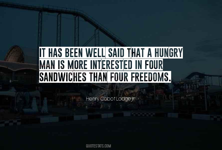 Quotes About Hungry Man #347497