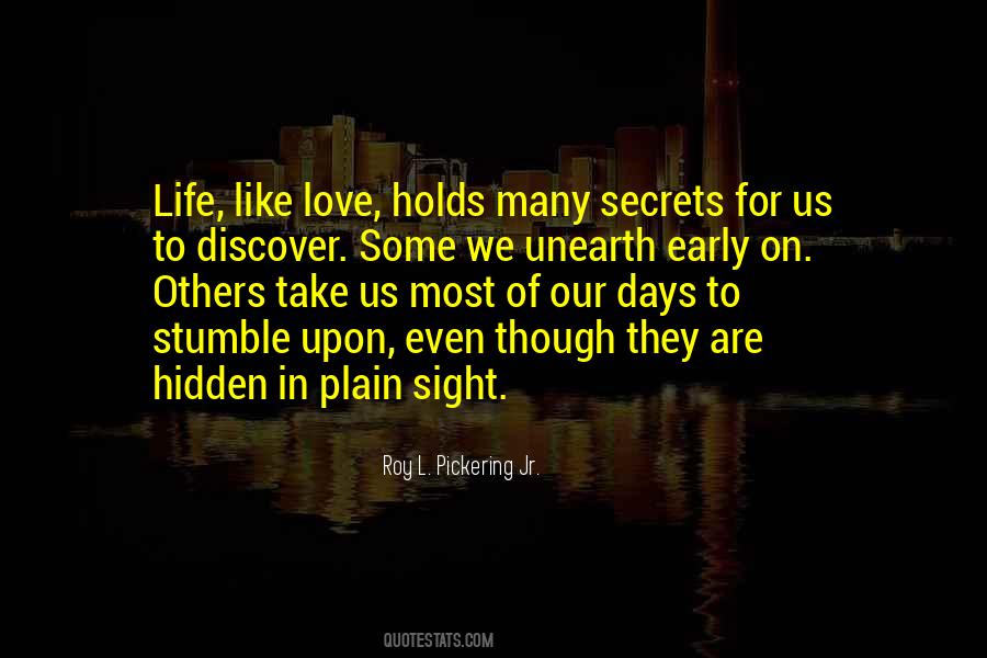 Secrets Of Love Quotes #1605525