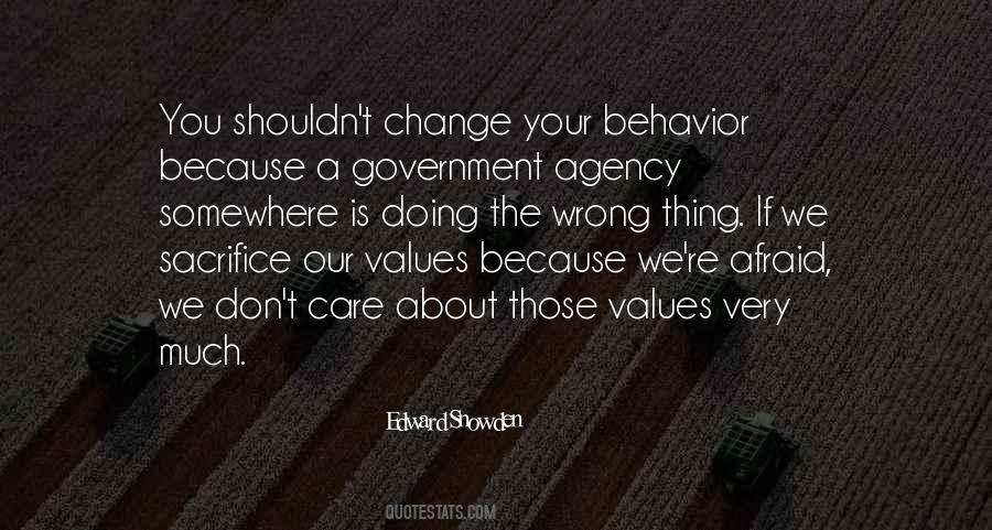 Quotes About Our Values #1337035