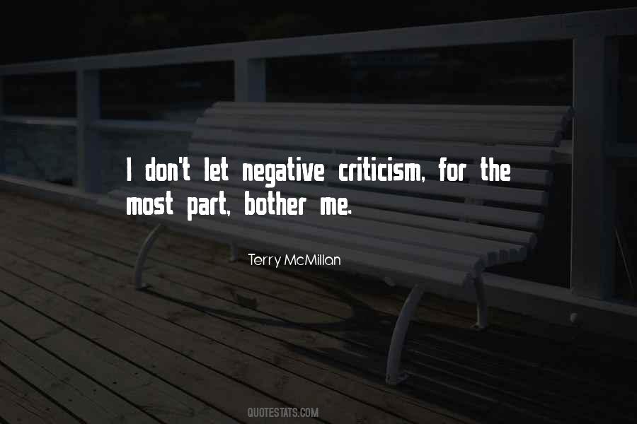 Quotes About Negative Criticism #479710