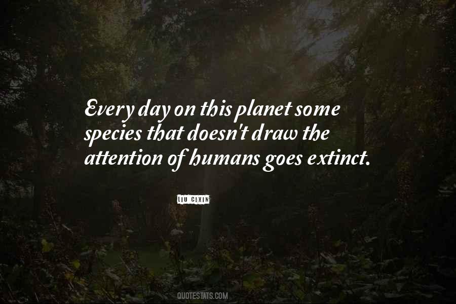 Quotes About Extinction Of Species #10219