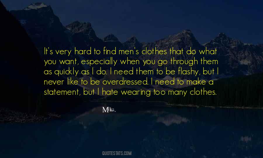 Quotes About Men's Clothes #246983