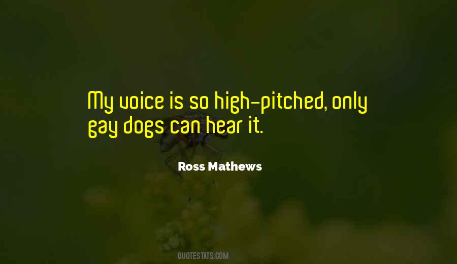 Quotes About High Voice #1305511