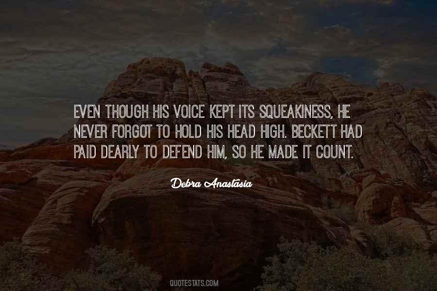 Quotes About High Voice #733046