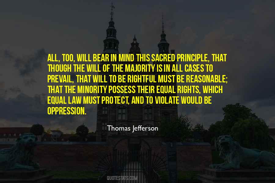 Rights Of The Minority Quotes #652127