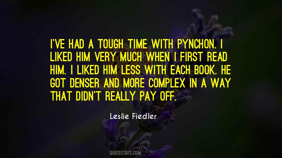 Quotes About Pynchon #431250