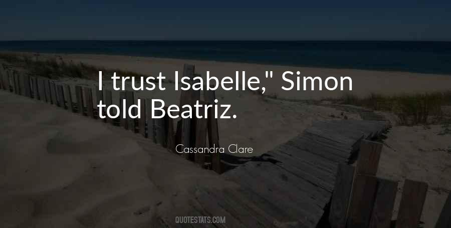 Quotes About Simon And Isabelle #762984