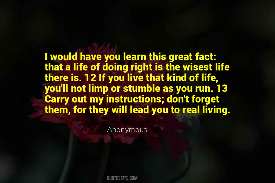 Run For There Life Quotes #1052772