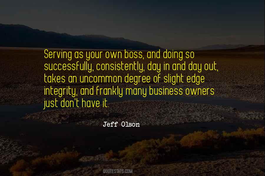 Own Boss Quotes #1072153