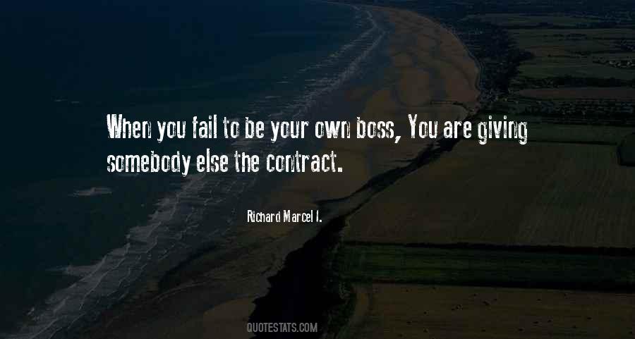 Own Boss Quotes #1649574