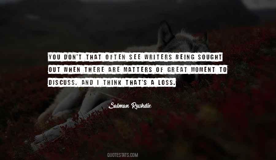 Quotes About A Loss #1024479
