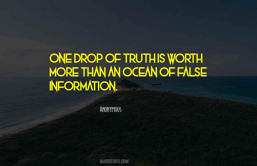 Quotes About False Truth #47593