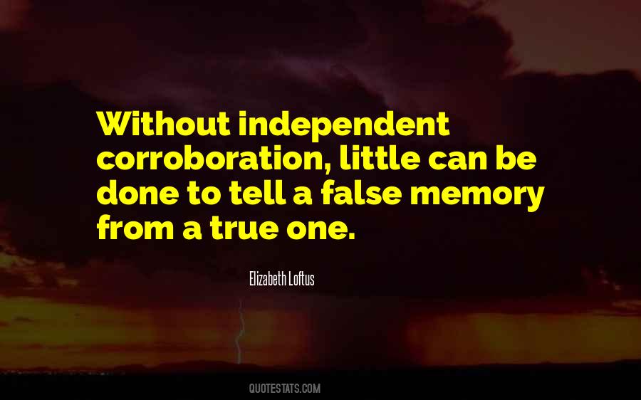 Quotes About False Memory #1629612