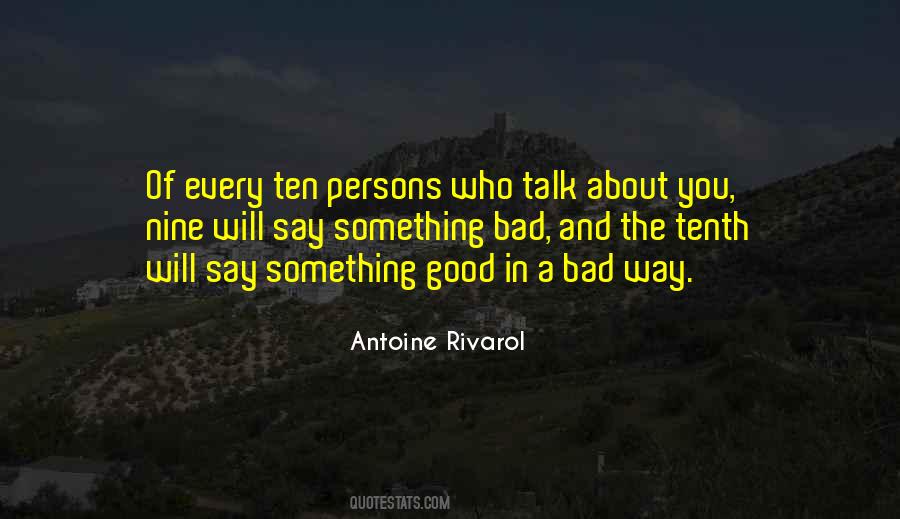 Quotes About Bad Persons #1578097