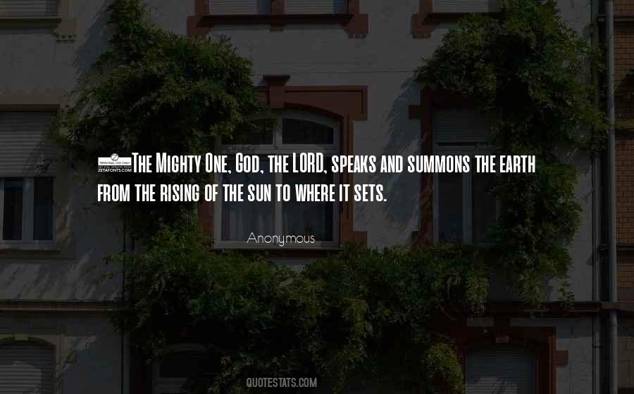 Quotes About Sun God #438301