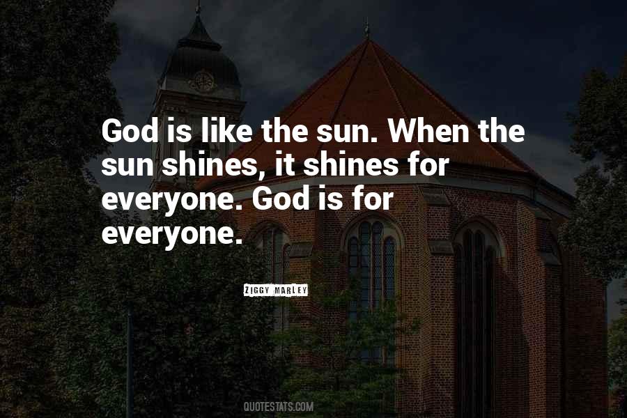 Quotes About Sun God #46537