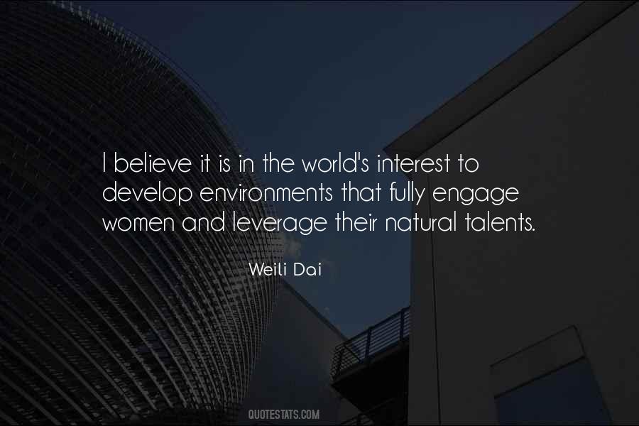 Develop Talents Quotes #767974