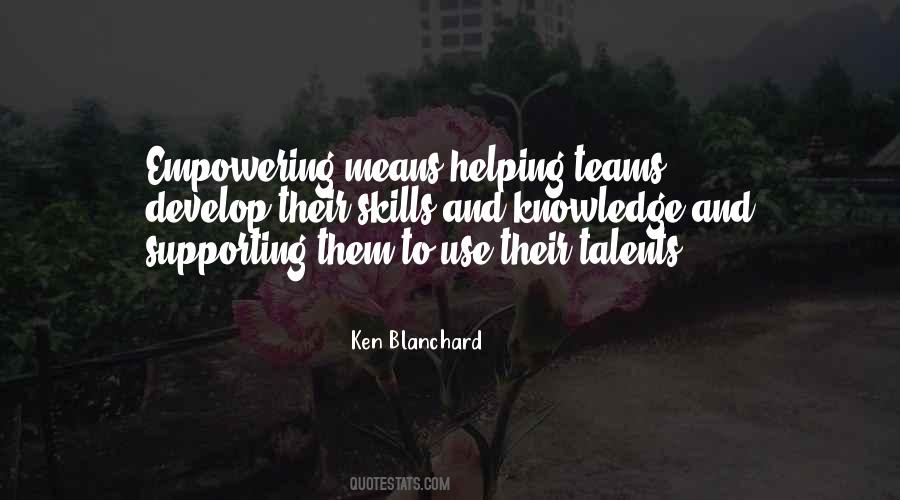 Develop Talents Quotes #889948