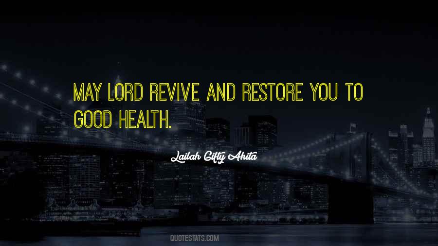 Quotes About Revive #503214
