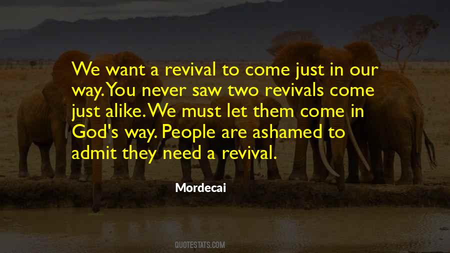 Quotes About Revivals #1751601