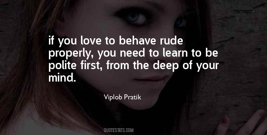 Rude Love Quotes #1100252