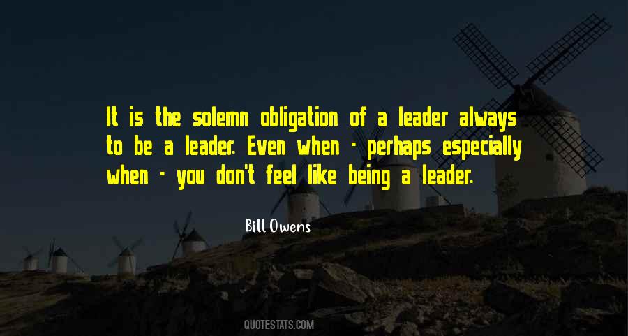 Quotes About Being A Leader #792249