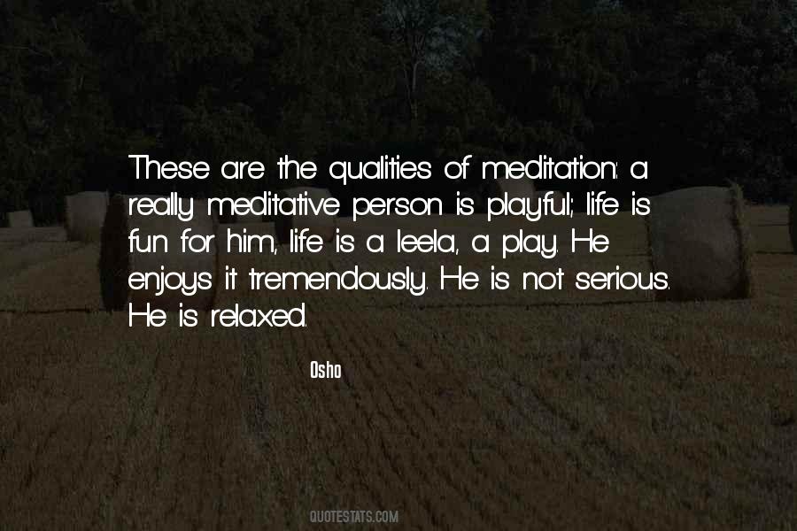 Quotes About Meditation Osho #50604