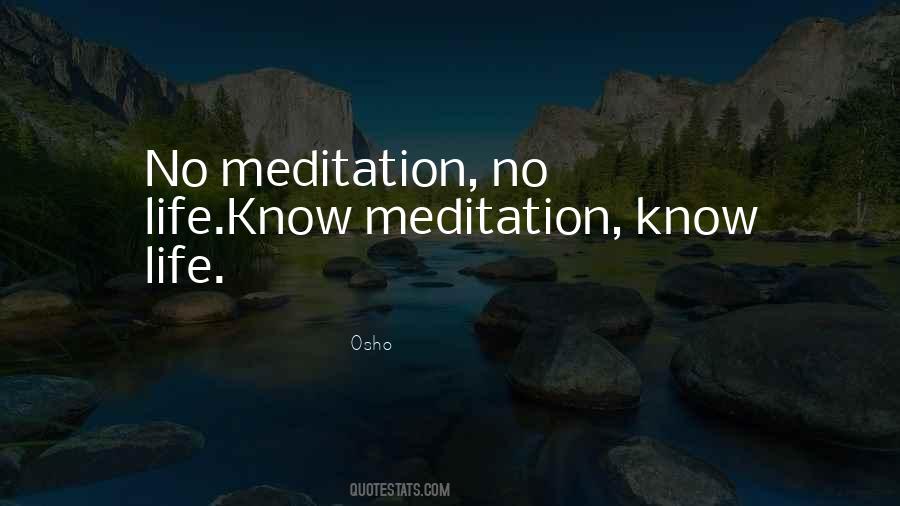 Quotes About Meditation Osho #996270