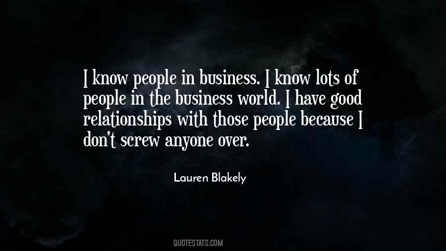Quotes About Business Relationships #697990