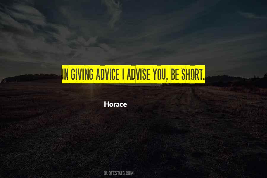 Short Advice Quotes #892177